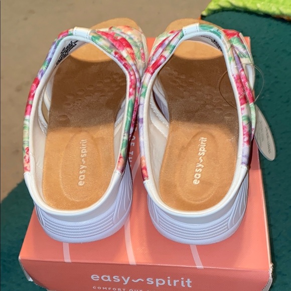 Easy Spirit Traciee2 Floral Slides Sandals Size 8 Wide NIB - Picture 4 of 5